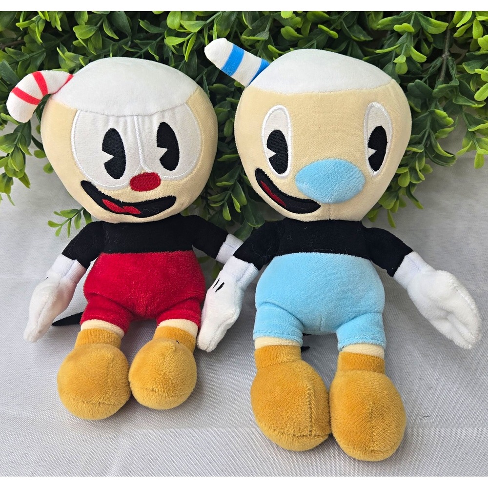 Funko Cuphead & Mugman 9" Plush Set Don't Deal With The Devil Stuffed Toys